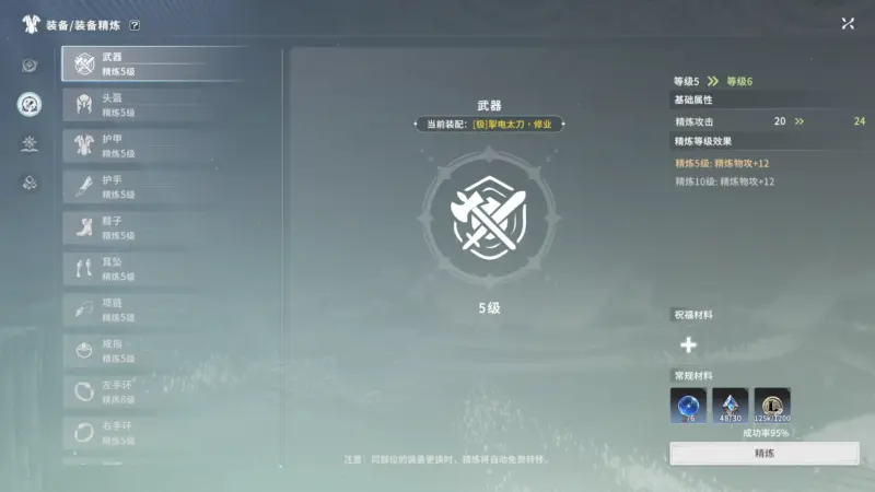 強化要素：精製
