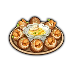 肉馅蒸胖菇菇