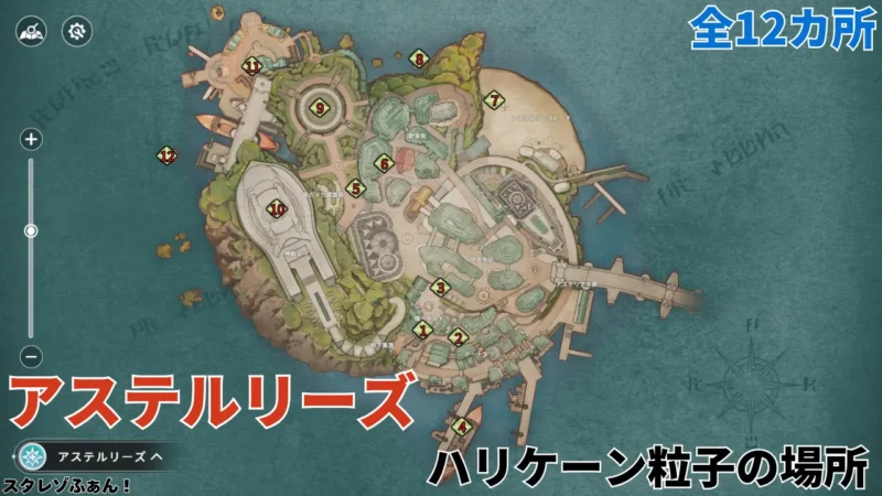 アステルリーズにあるハリケーン粒子