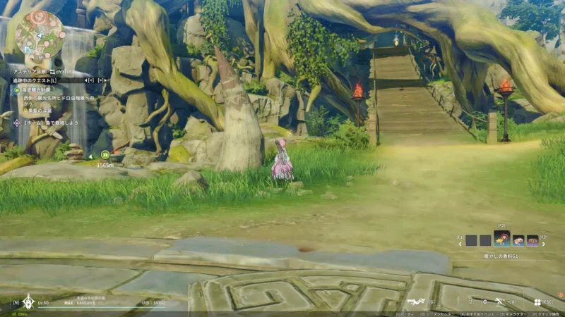 カナミア：池のほとり