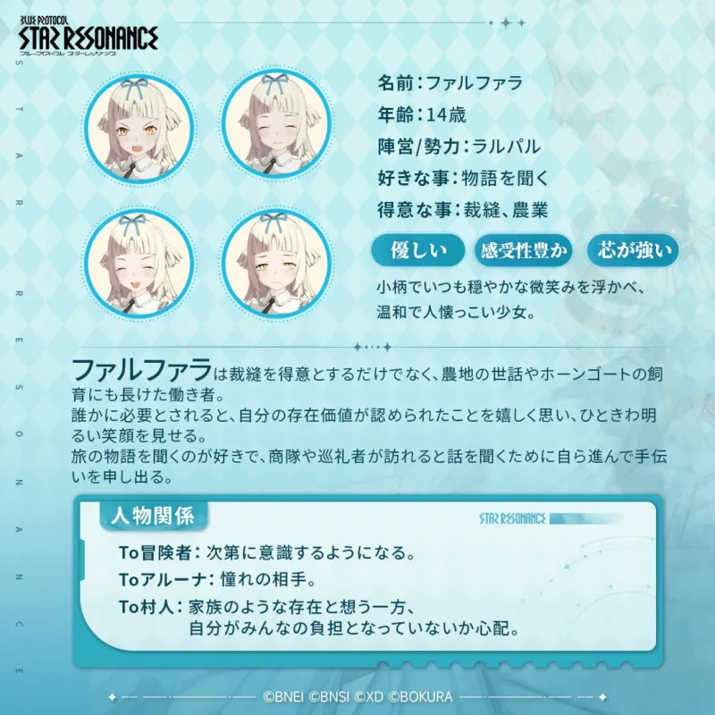 ファルファラ設定1