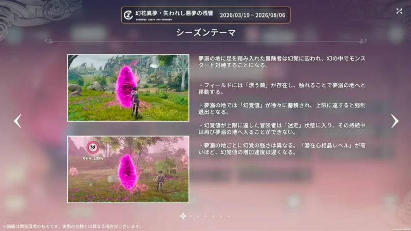 幻花異夢・失われし悪夢の残響：シーズンテーマ