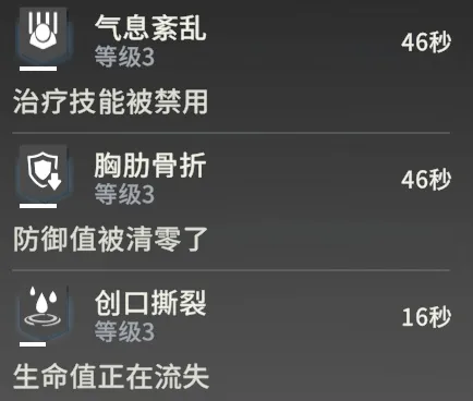 隐雾猎场の3種デバフ