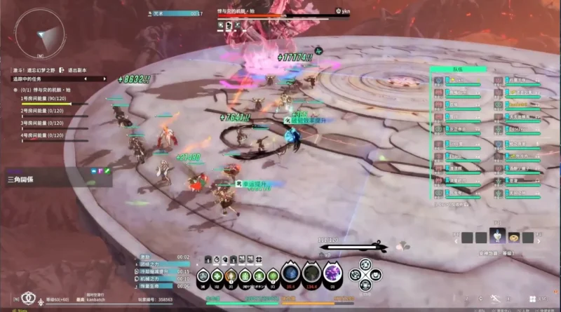 本体と分身の距離減衰ダメージ